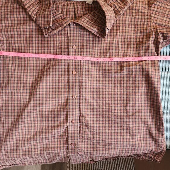 Cinch Men's Large Brown Plaid Rodeo Cowboy Button-Down Shirt 100% Cotton Stylish - Picture 5 of 8